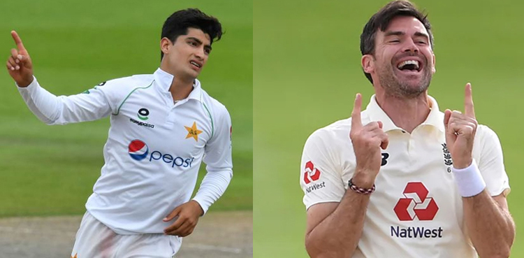 Naseem Shah, James Anderson, Pak vs ENG,
