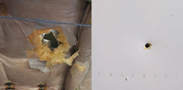 Middle East Airlines plane bullet