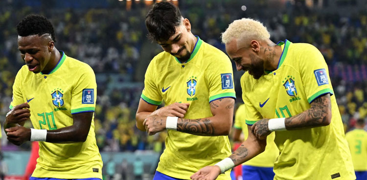 Brazil dancing, World Cup, Vinicius Jr