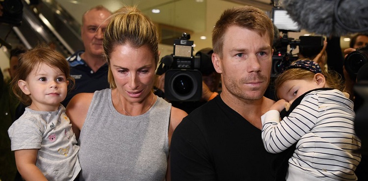 candice david warner abused at adelaide oval