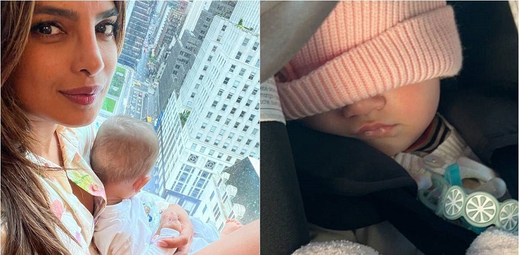 priyanka chopra daughter malti marie vacation pictures