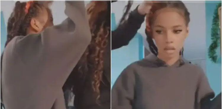 Mother, punishes,daughter, chopping off hairs,