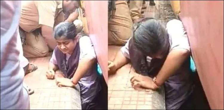 Girl trapped, Train, Railway video