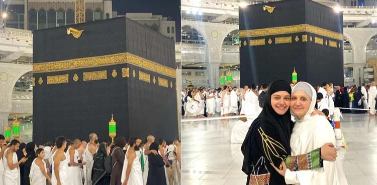 zara noor abbas, asma abbas, asad siddiqui, umrah, umrah pictures