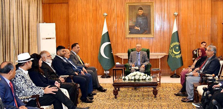 President Alvi., Overseas Pakistanis, Kashmir issue