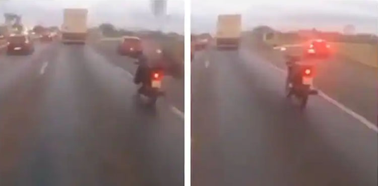 Bike rider viral video