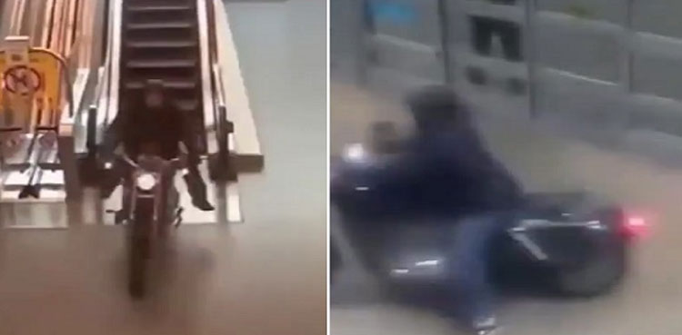 Man rides bike down, Hollywood style, Video, Viral