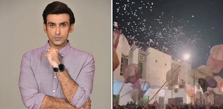 sami khan, viral wedding video, money showers