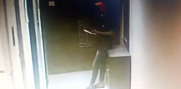 Delivery boy, steals phone, CCTV footage