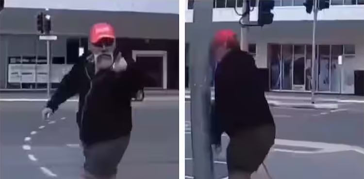Video, Pedestrian, instant karma, car driver,