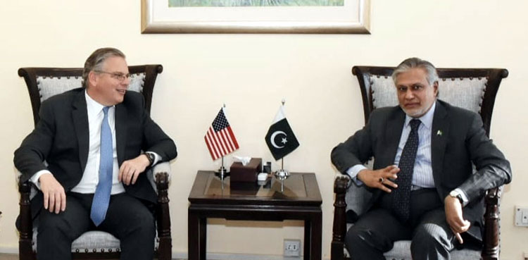 Ishaq Dar, US Ambassador, Donald Blome bilateral ties