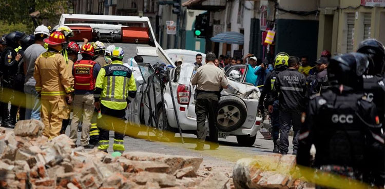 Ecuador quake, hundreds buildings damaged, dozens injured