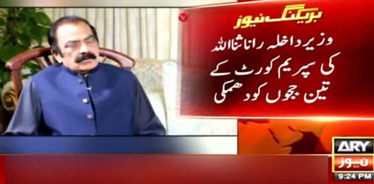 Rana Sanaullah, reference, CJP, Supreme court judges