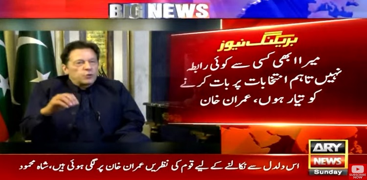 Imran Khan negotiations elections
