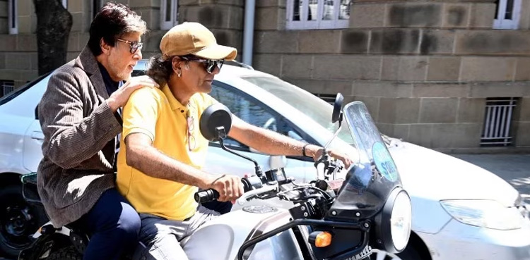 Bachchan, bike ride, sparks controversy, Draws police attention