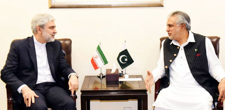 Ishaq Dar, Iran, Pakistan