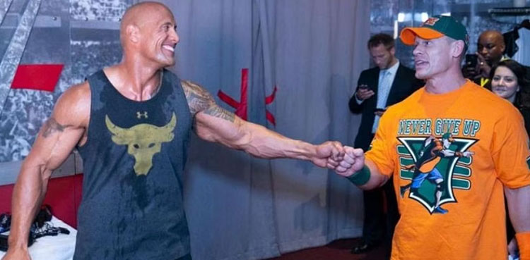 dwayne johnson, the rock, john cena, fast x, wwe superstar,