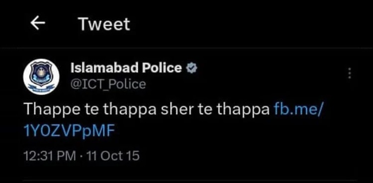 ict police tweets