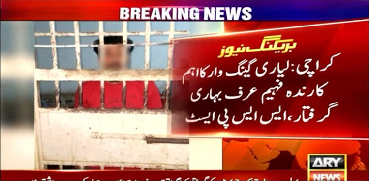 Karachi police, arrest another key member, Lyari Gang war