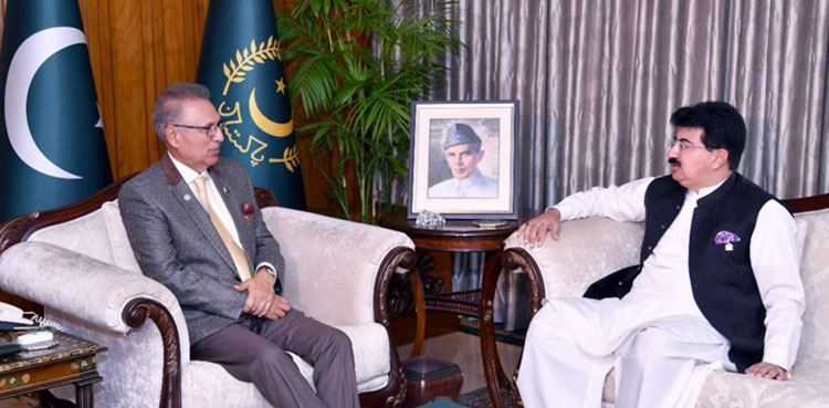 Sadiq Sanjrani assumes charge of acting president