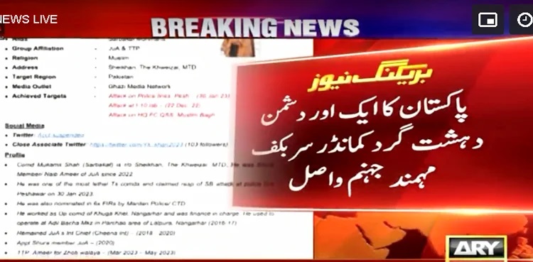 Sarbakaf Mohmand dies