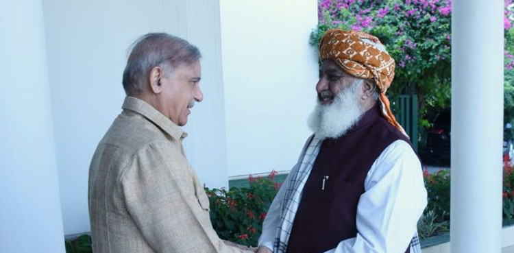 PM Shehbaz JUI-F, Maulana Fazlur Rehman