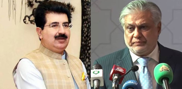 Ishaq Dar, Sadiq Sanjrani, political situation, acting president