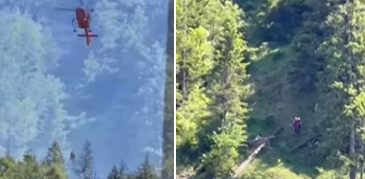 Viral video, Woman survives cliff accident, Eva Lui, Kelsey Chang