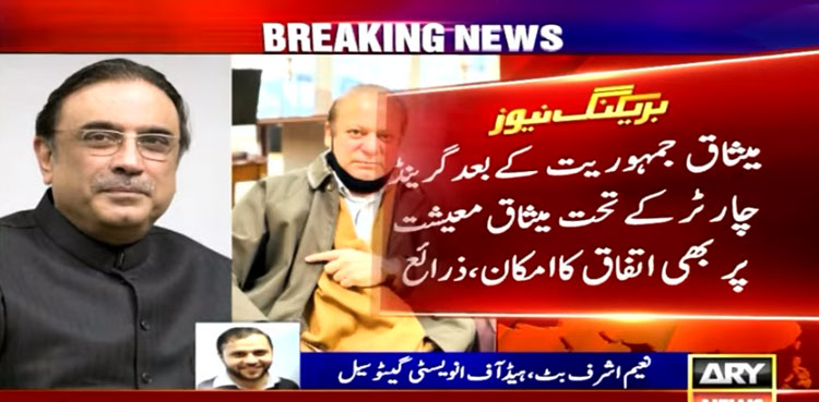 PML-N, PPP bigwigs agree on charter of economy
