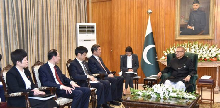 President Dr Arif Alvi, Chinese Vice PM He Lifeng, CPEC