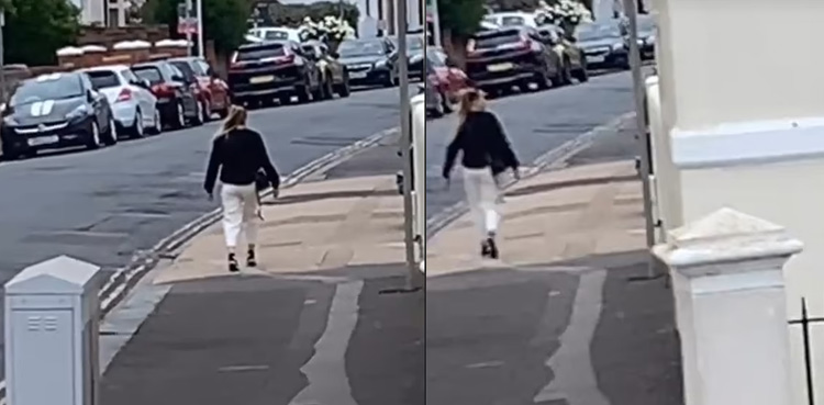 Viral, TikTok video, woman frozen in time