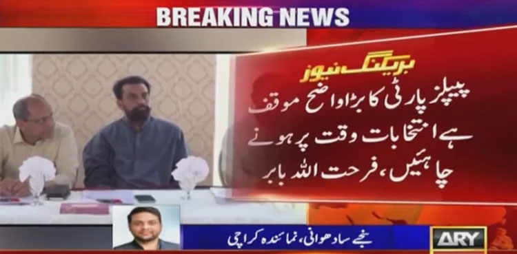 PPP elections, delay in elections, general elections
