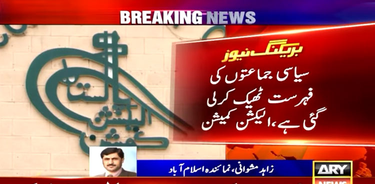 ECP PTI, political parties list