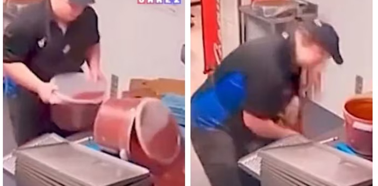Man drops, boxes of red chili powder, Viral Video,