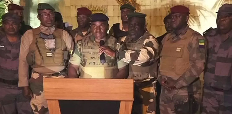 Gabon bonds military coup
