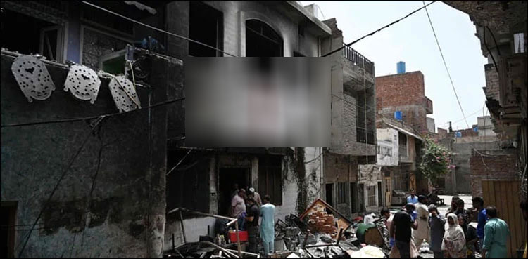 Jaranwala Christains Charred Houses