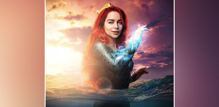 emilia clarke aquaman, aquaman, emilia clarke mera, amber heard, viral, pictures, viral pictures