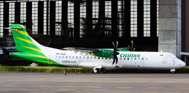 Indonesian aircraft, grounded, Karachi airport