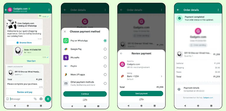 WhatsApp payment India