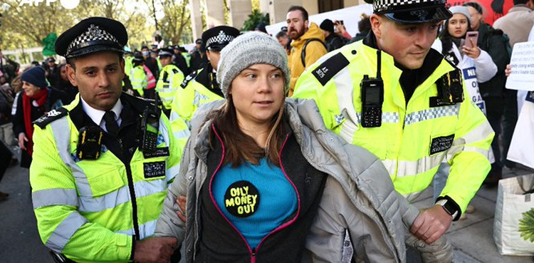 Greta Thunberg protest