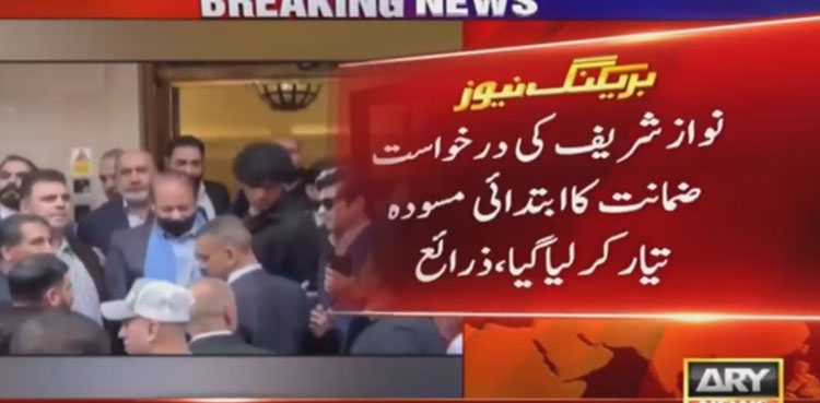 Nawaz Sharif bail petition, lawyers prepare draft, Nawaz Sharif's homecoming