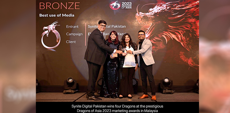 Synite Digital Pakistan Wins Four Dragons of Asia Awards