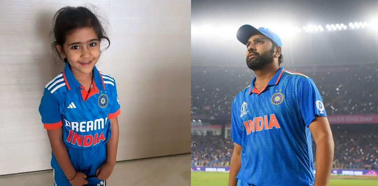 Rohit Sharma's daughter, number 45 jersey, Halloween, Samaira Sharma