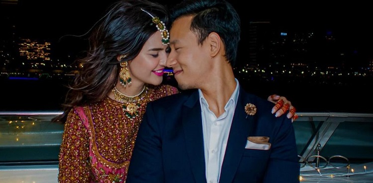 syeda madiha imam, moji basar, valima reception, viral pictures