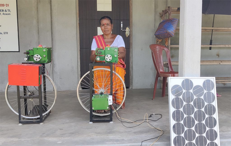 solar-powered silk India