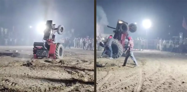 Man crushed to death, Viral video, performing stunt