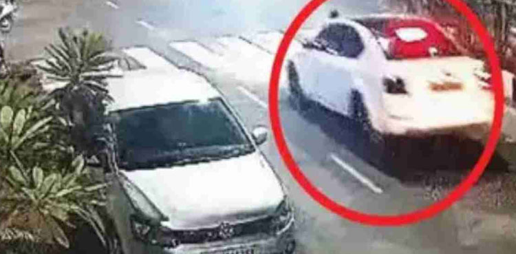 video policeman dragged car bonnet