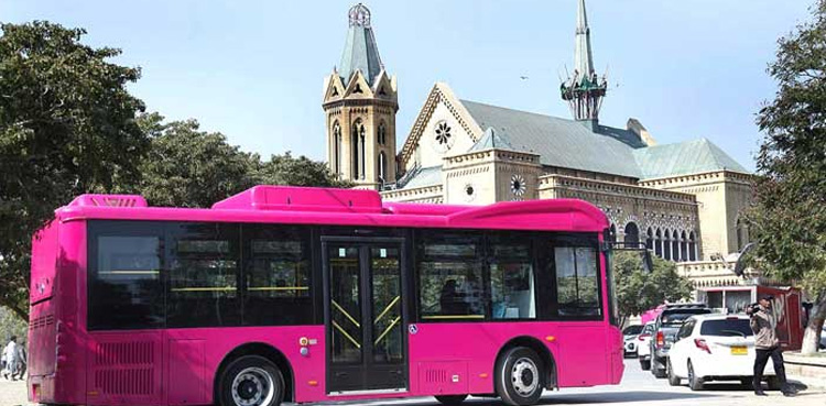 One killed, Karachi, Pink bus accident