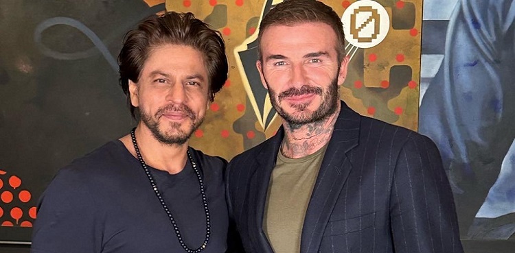 david beckham, shahrukh khan, india, viral picture