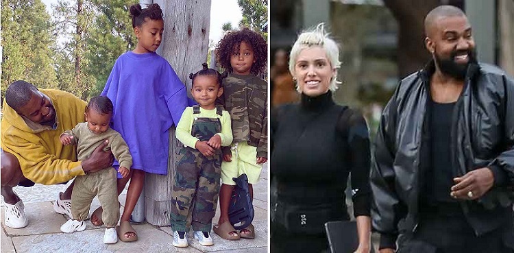 bianca censori, kanye west, kim kardashian, kids